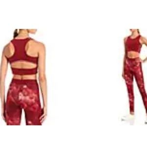 Roxy athletic wear Golden Hours Bra Top tibeten red size small